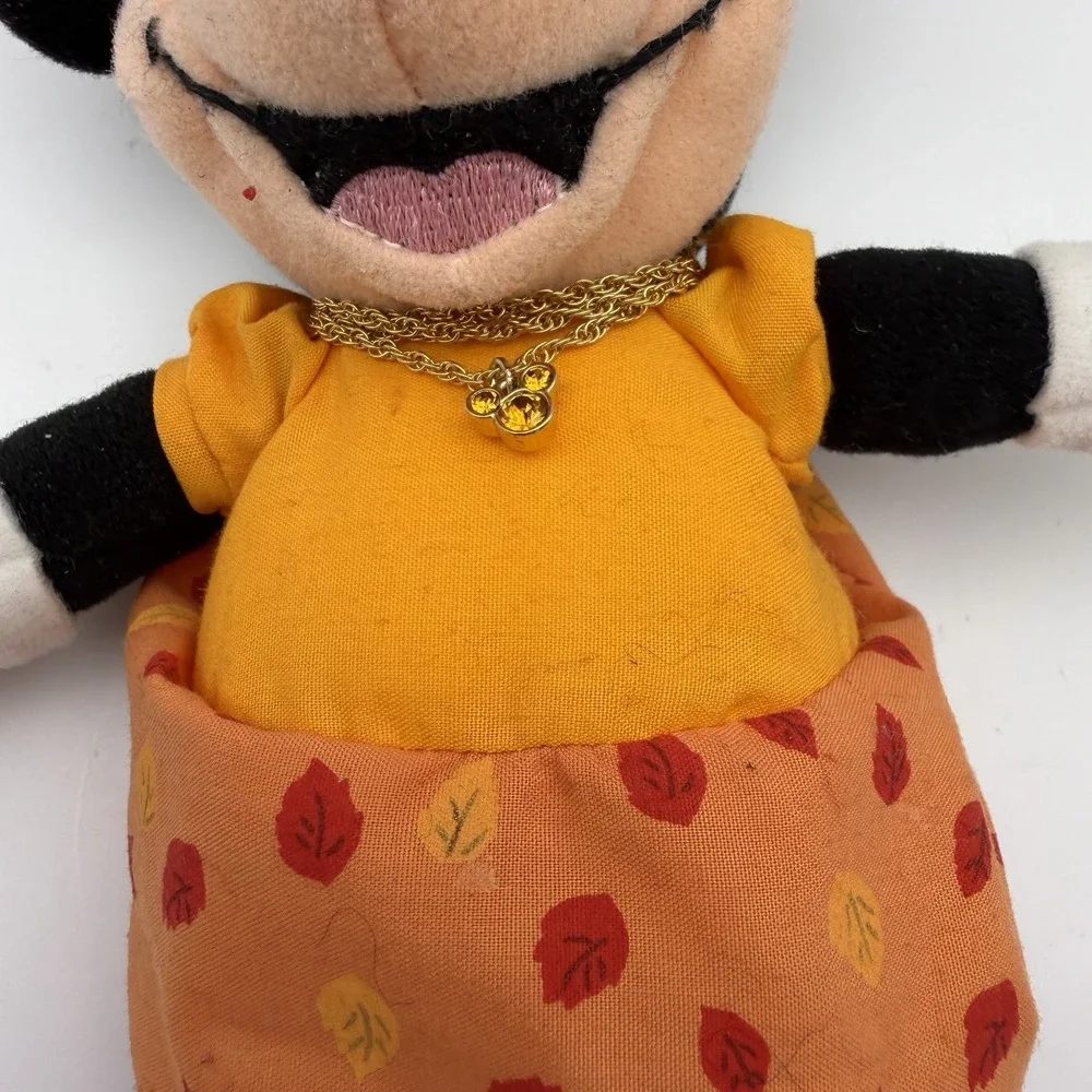 Disney Store Birthstone Necklace Minnie Plush 10